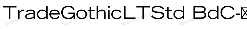 TradeGothicLTStd BdC字体转换